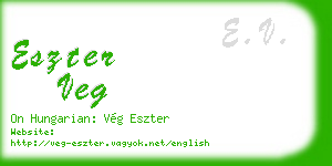 eszter veg business card